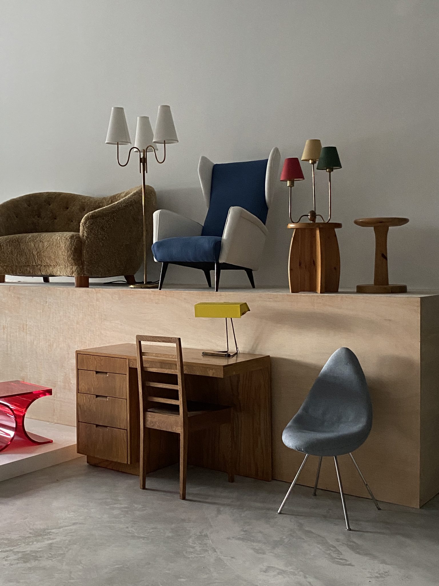 Modernist furniture, curated furniture